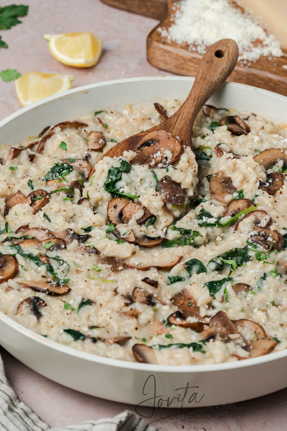 Mushroom and Spinach Risotto