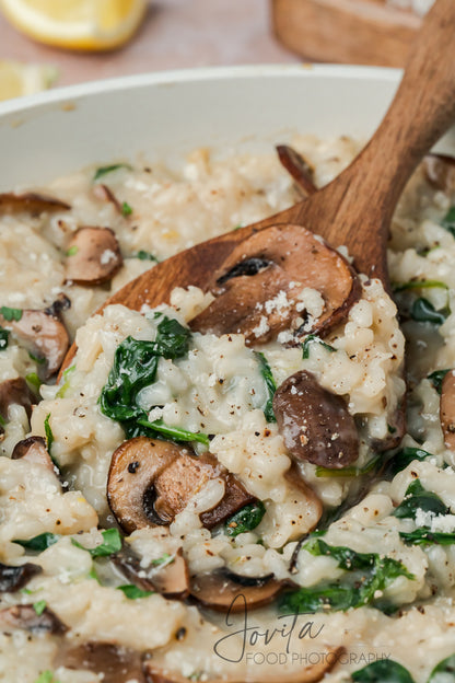 Mushroom and Spinach Risotto