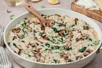 Mushroom and Spinach Risotto