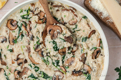 Mushroom and Spinach Risotto