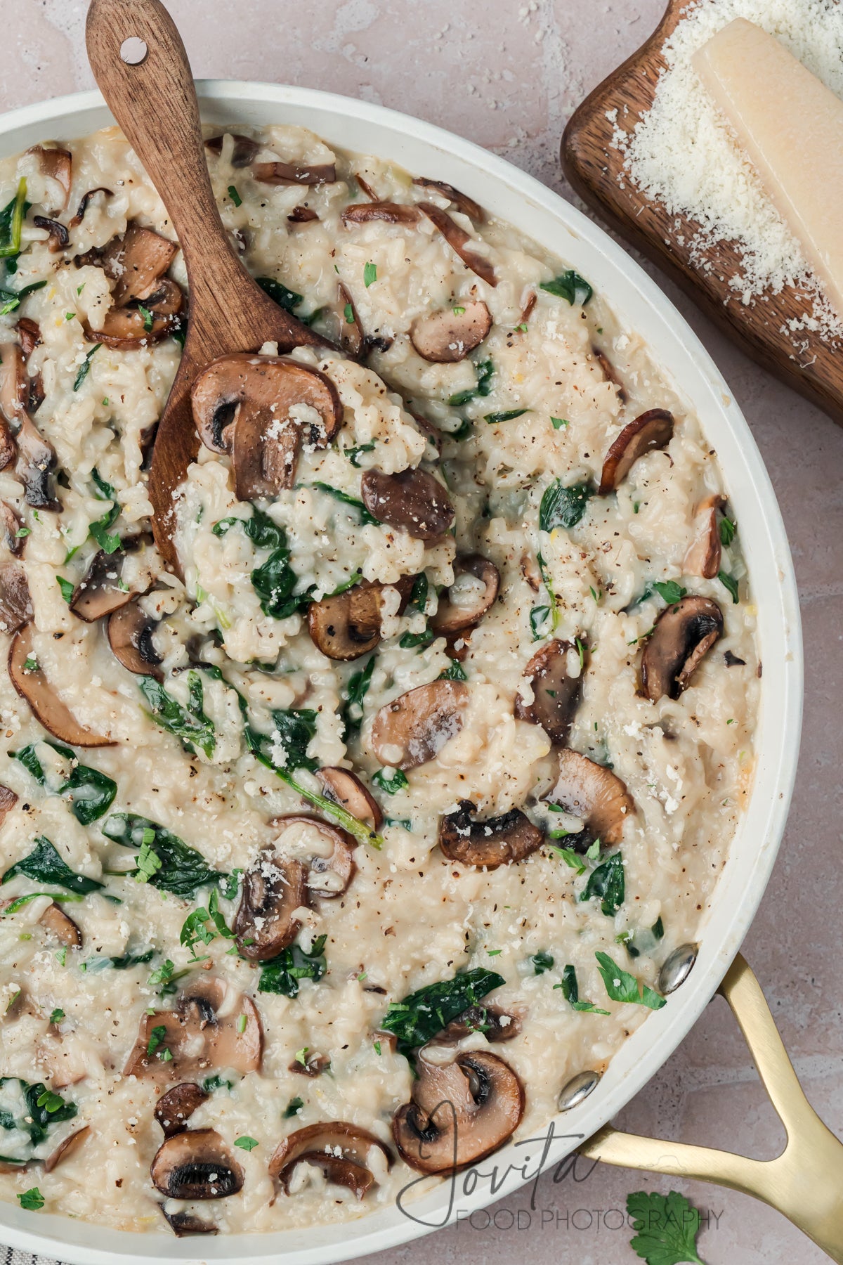 Mushroom and Spinach Risotto