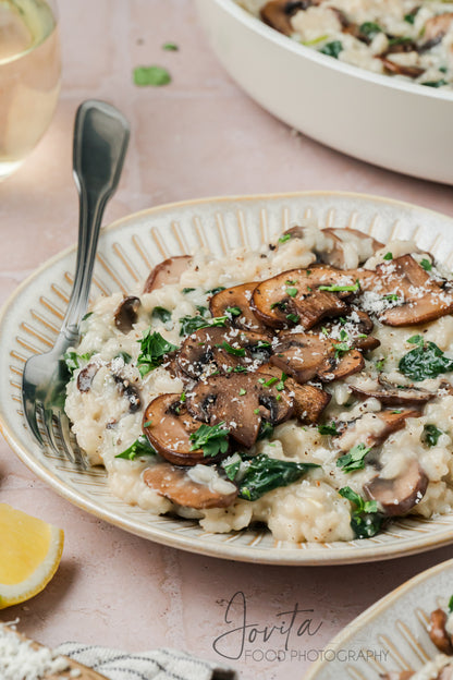 Mushroom and Spinach Risotto
