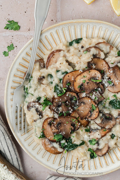 Mushroom and Spinach Risotto
