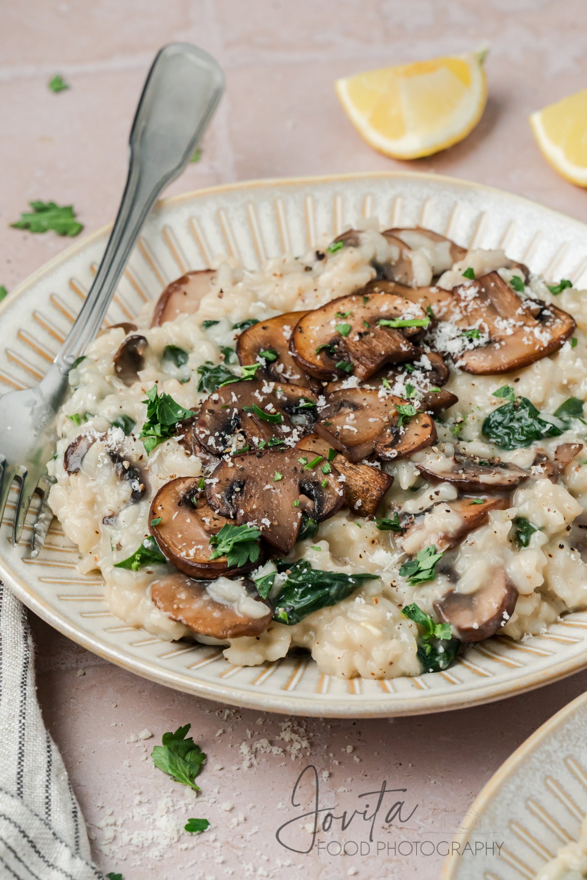 Mushroom and Spinach Risotto