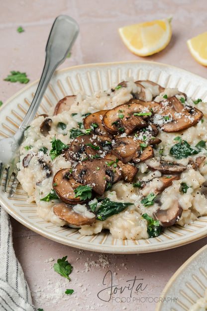 Mushroom and Spinach Risotto
