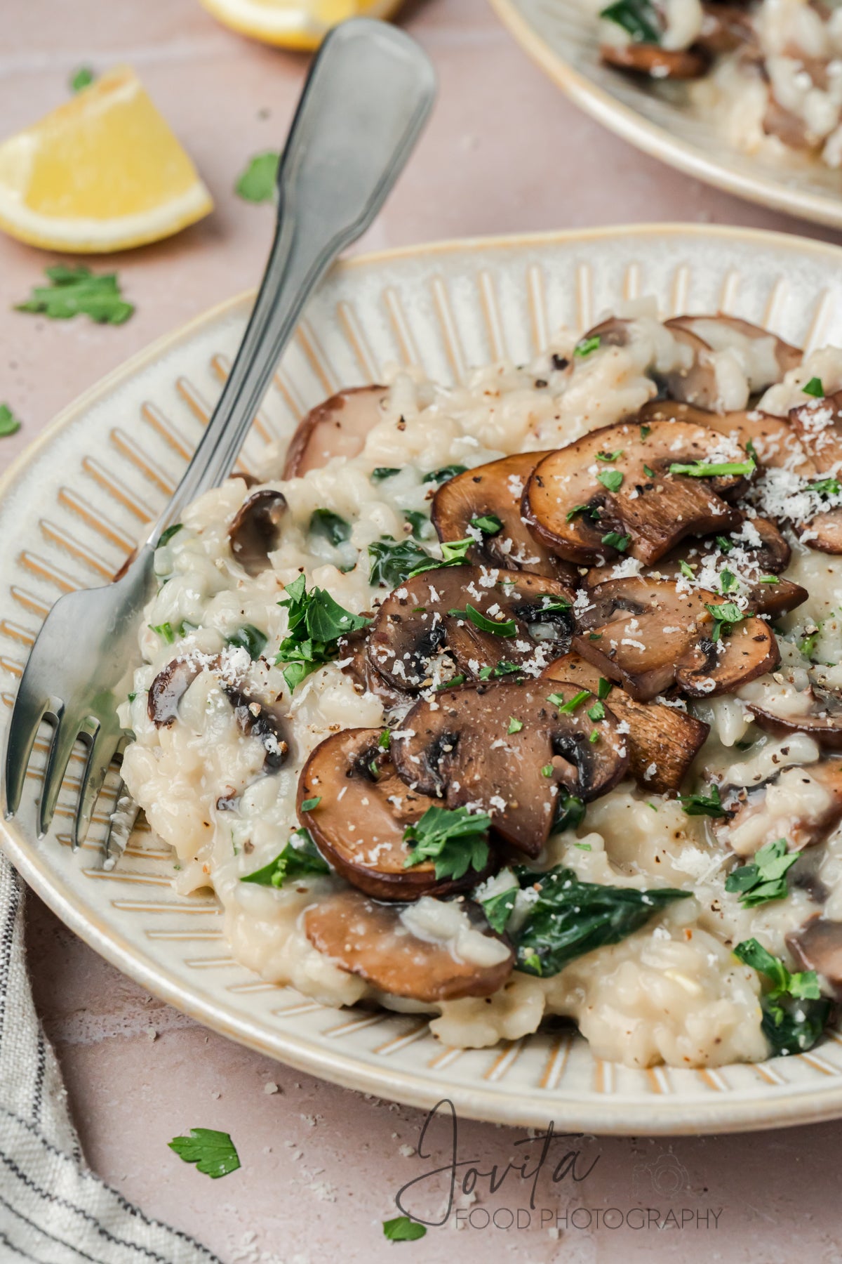 Mushroom and Spinach Risotto
