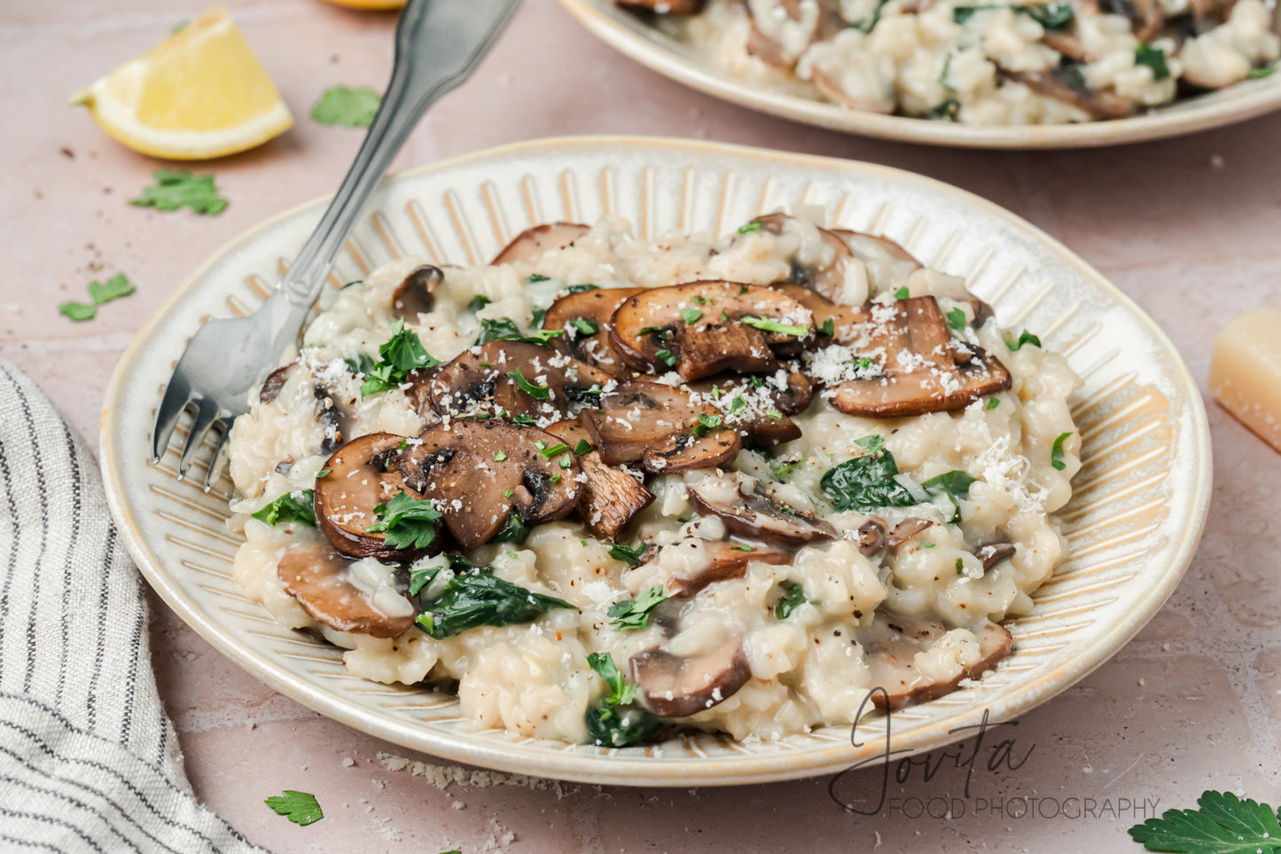Mushroom and Spinach Risotto