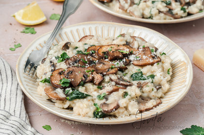 Mushroom and Spinach Risotto