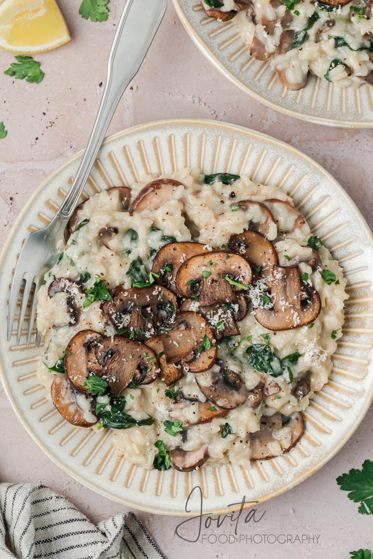 Mushroom and Spinach Risotto