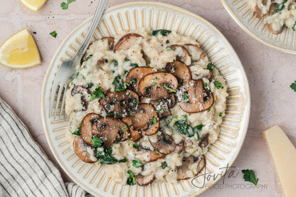 Mushroom and Spinach Risotto