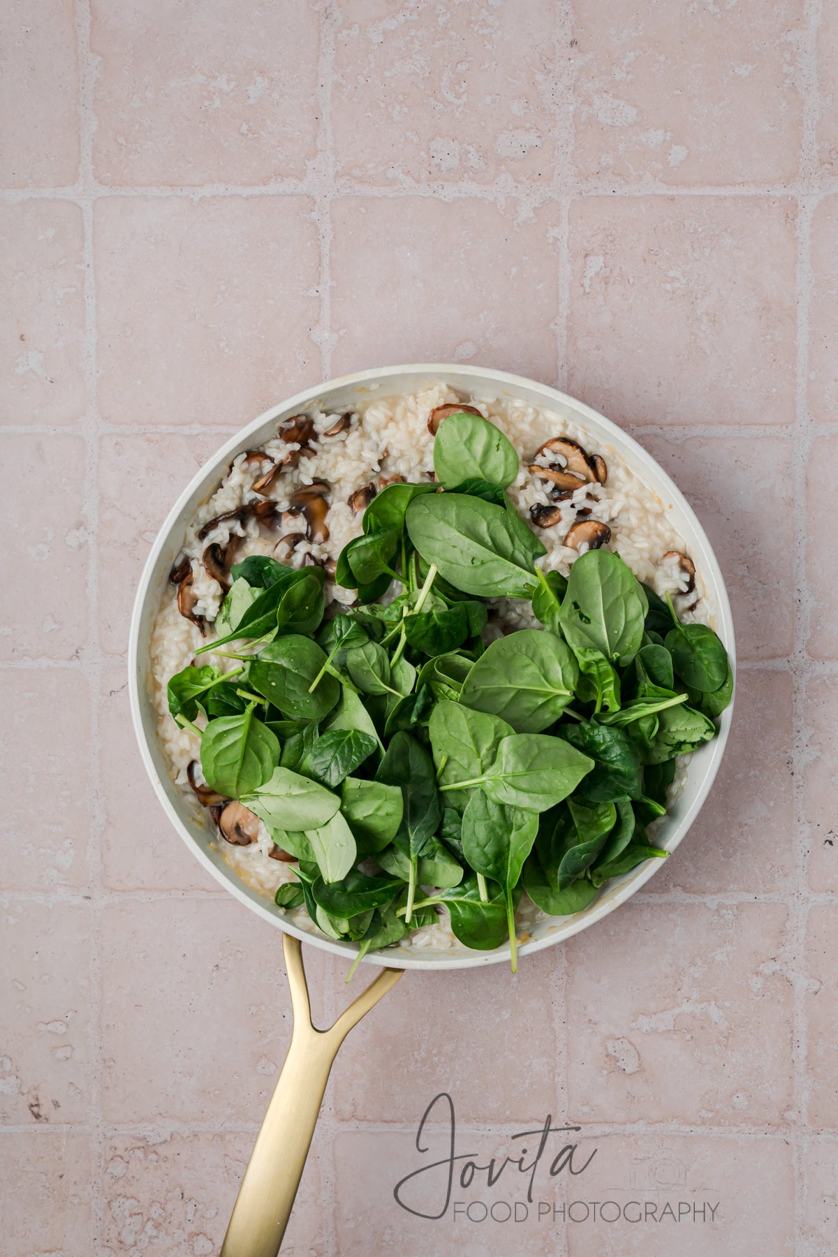 Mushroom and Spinach Risotto