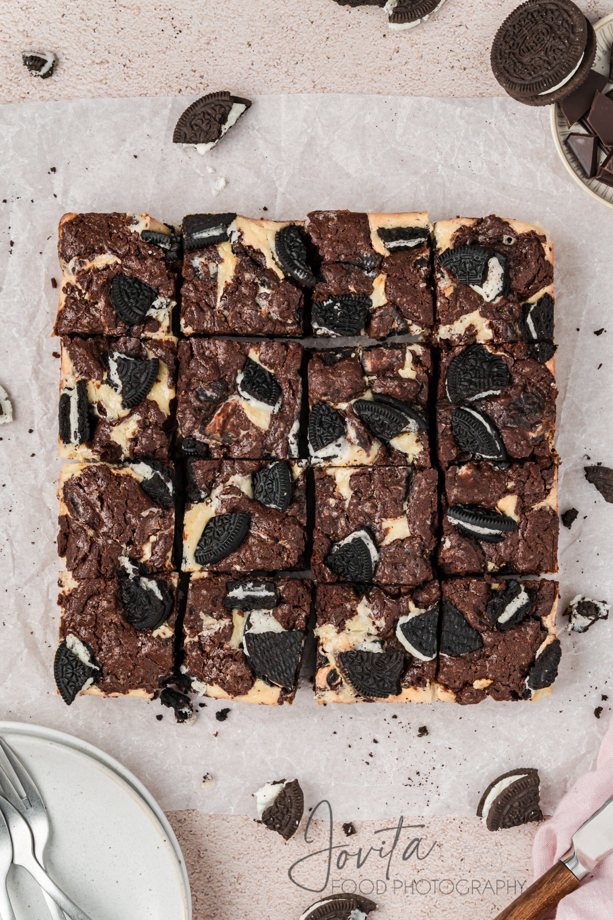 Oreo Cheesecake Brownies