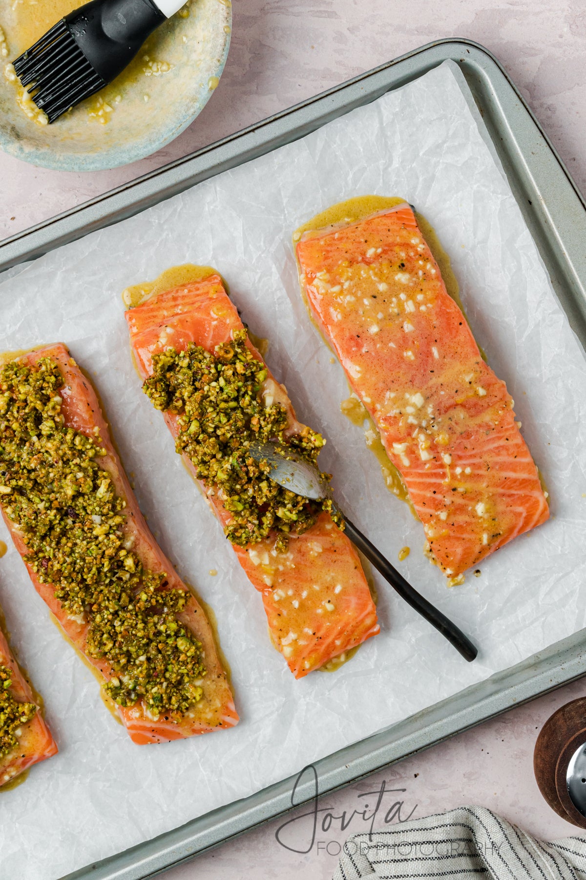 Pistachio Crusted Salmon with Lemon-Herb Quinoa