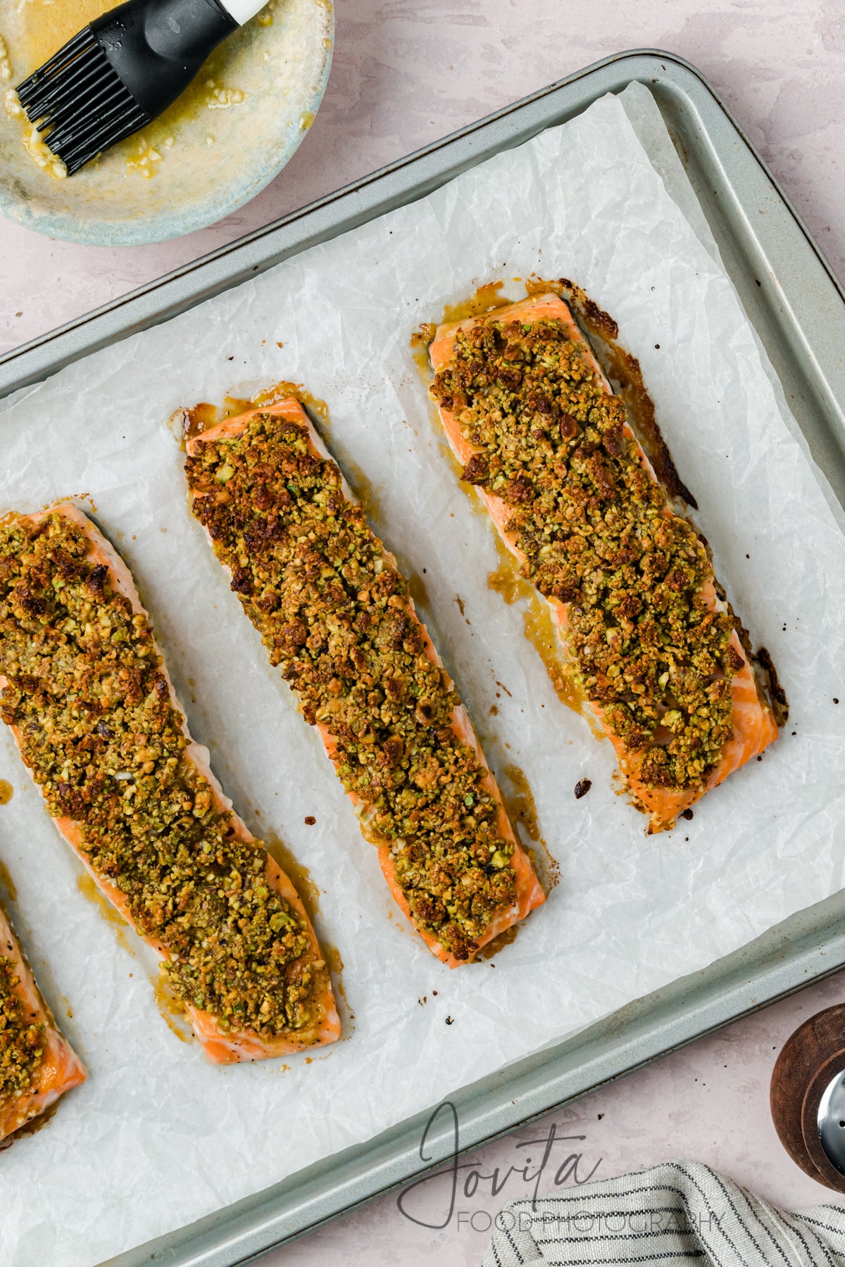 Pistachio Crusted Salmon with Lemon-Herb Quinoa