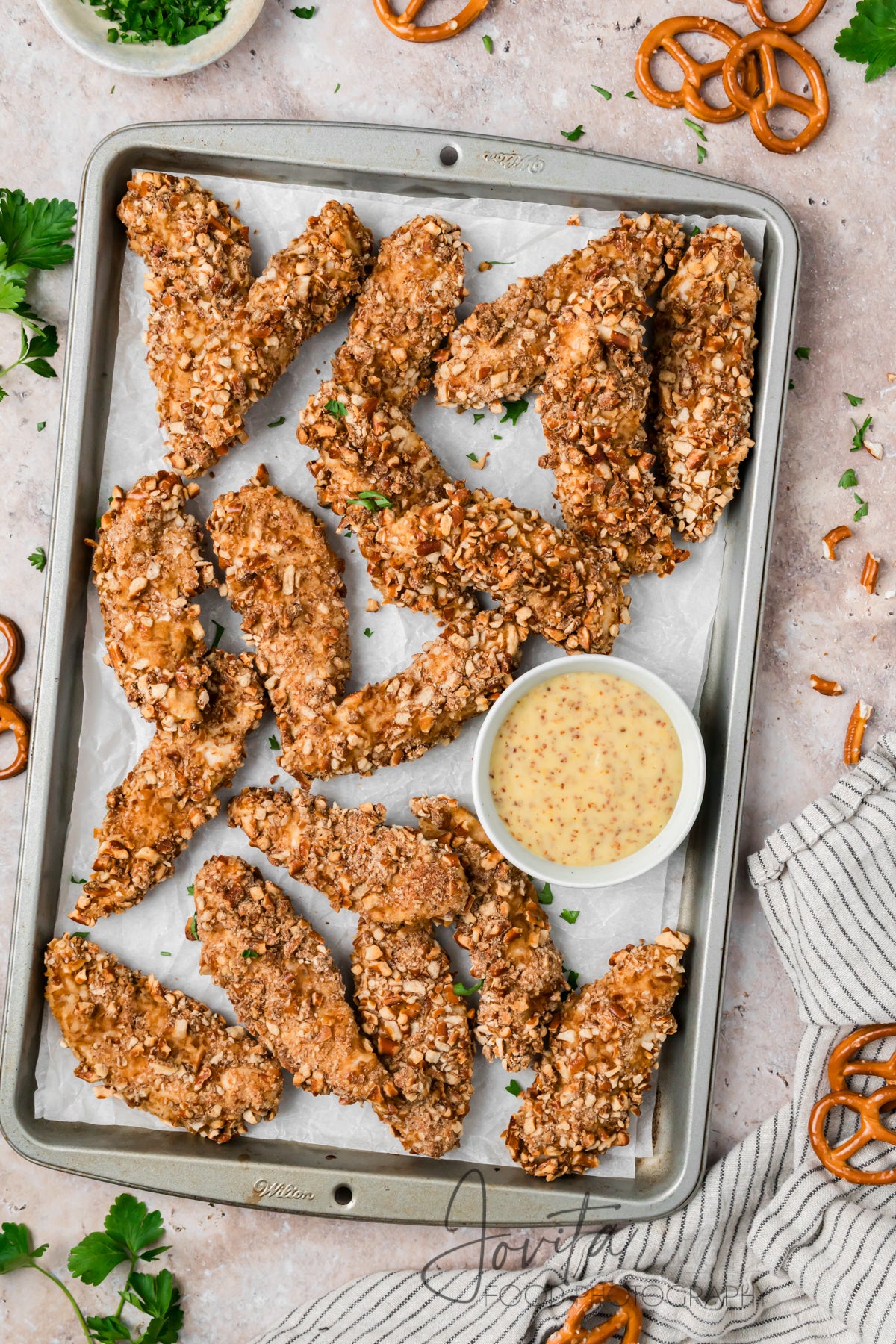 Pretzel Crusted Chicken Tenders