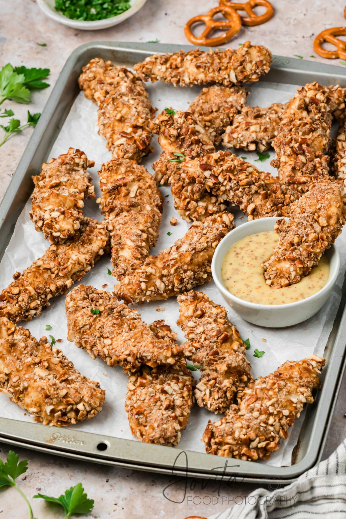 Pretzel Crusted Chicken Tenders