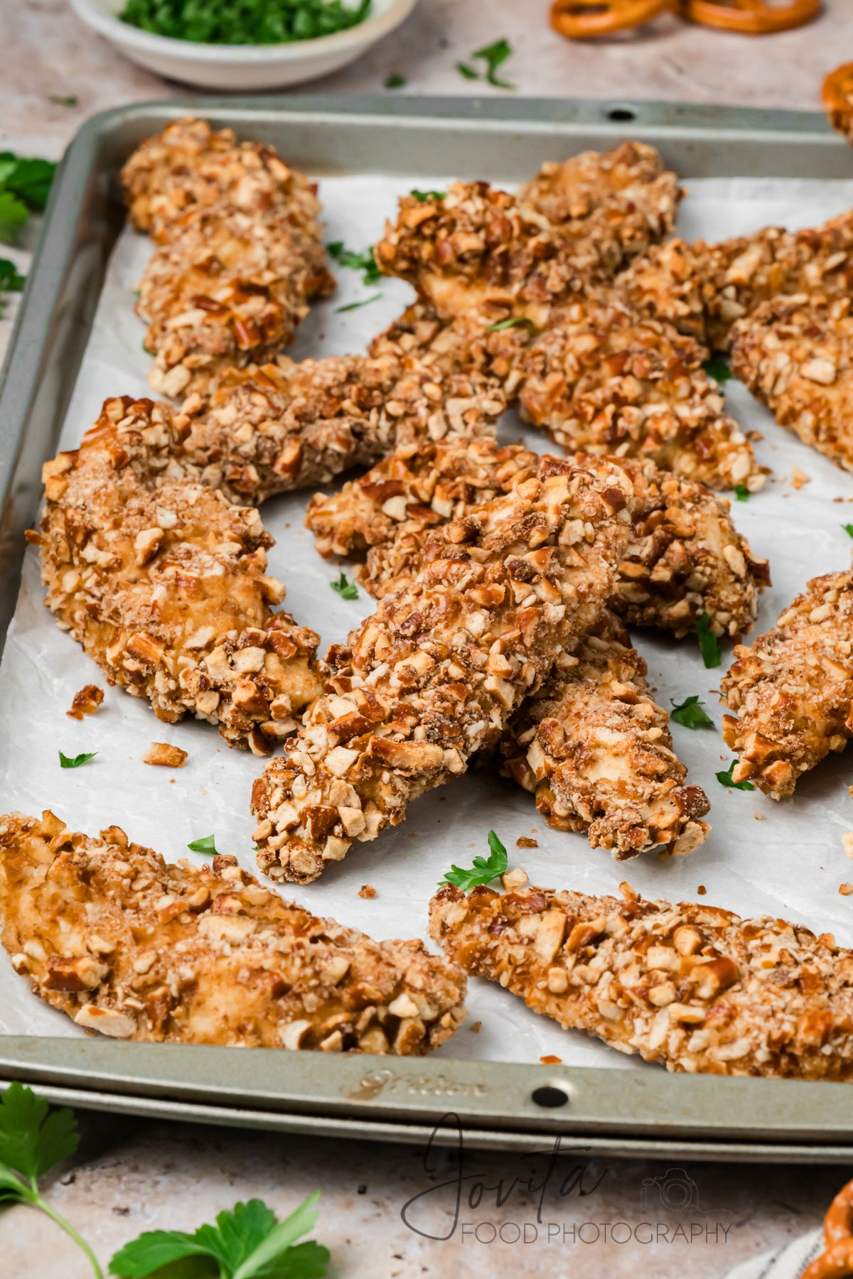 Pretzel Crusted Chicken Tenders