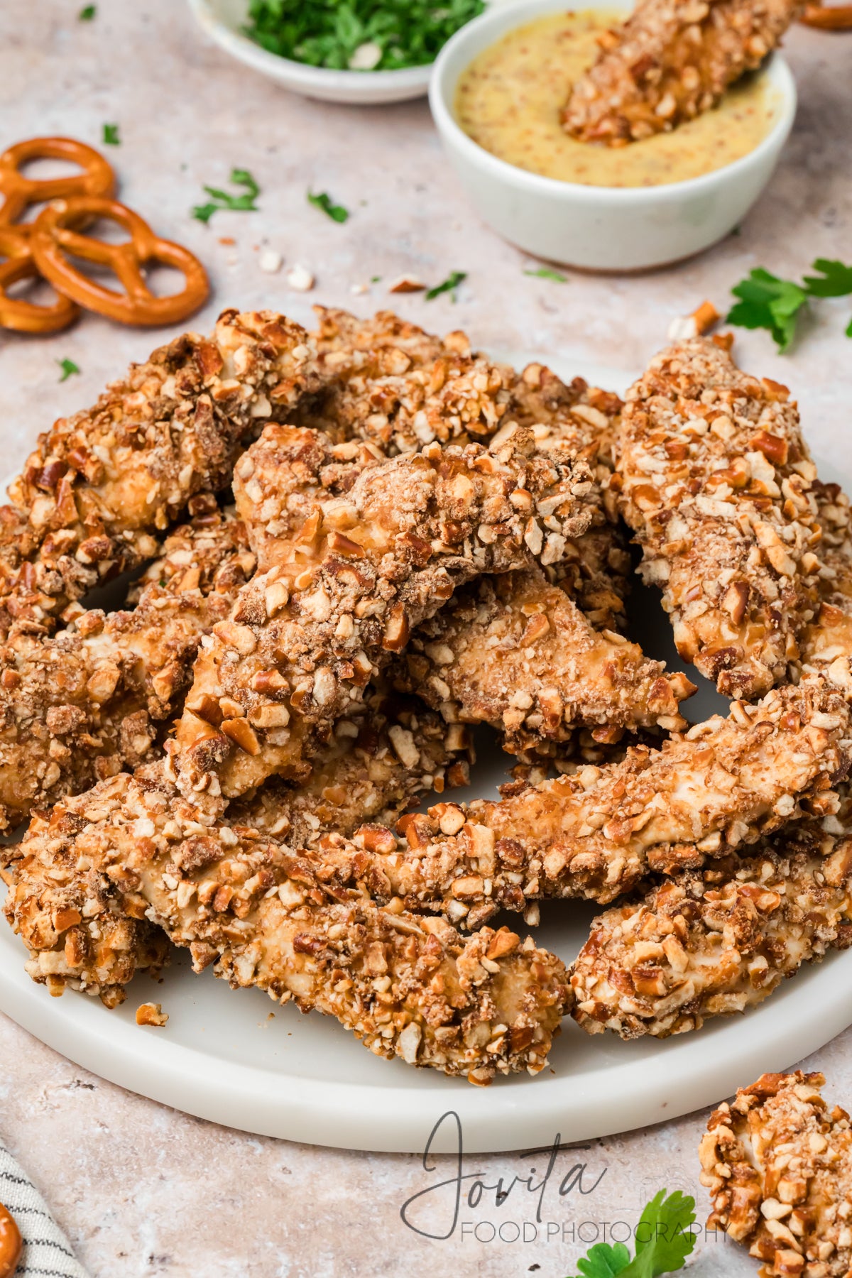 Pretzel Crusted Chicken Tenders