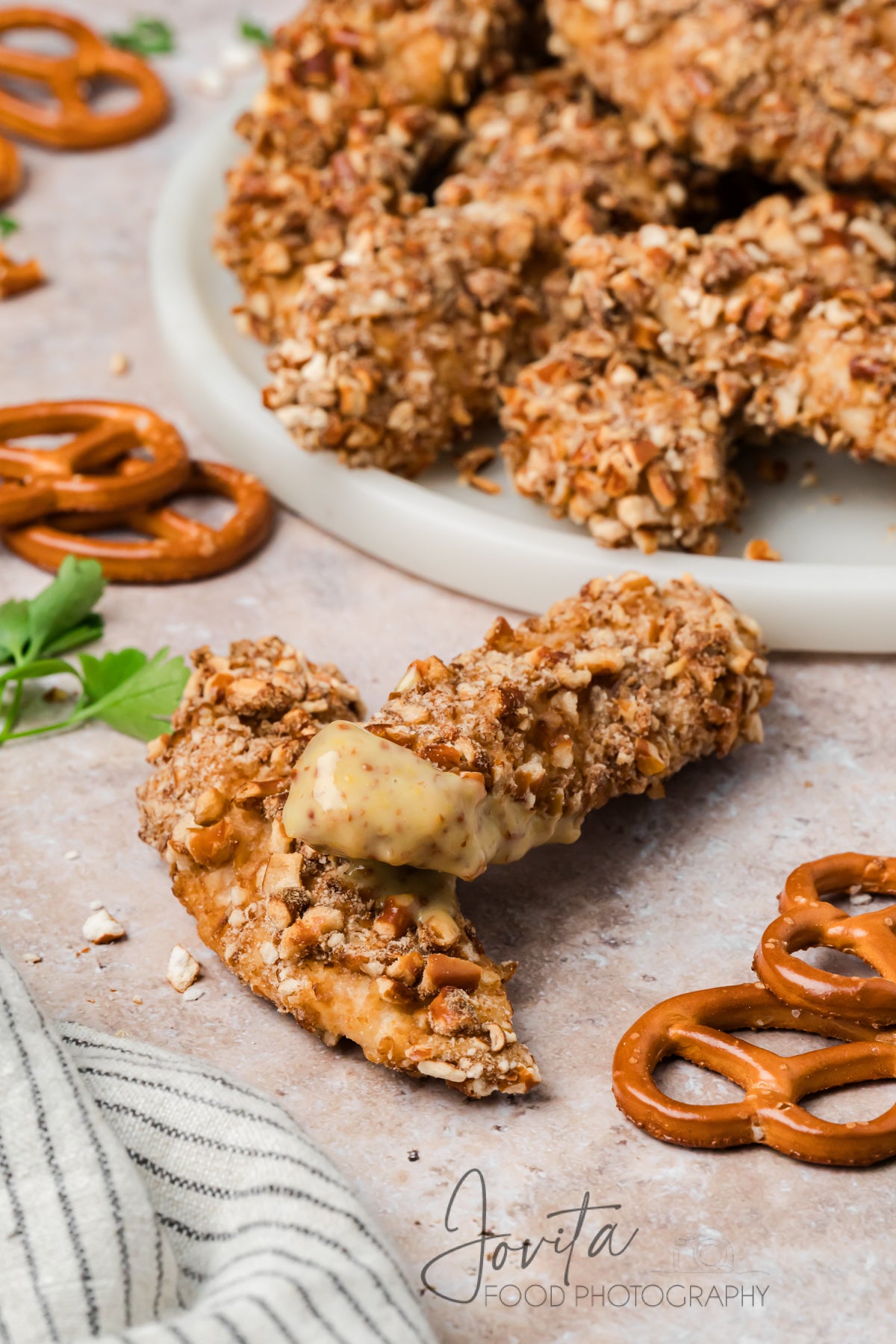 Pretzel Crusted Chicken Tenders