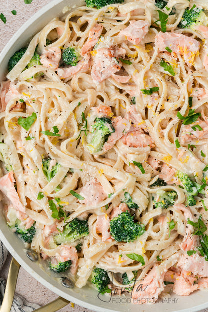 Creamy Salmon Alfredo Pasta