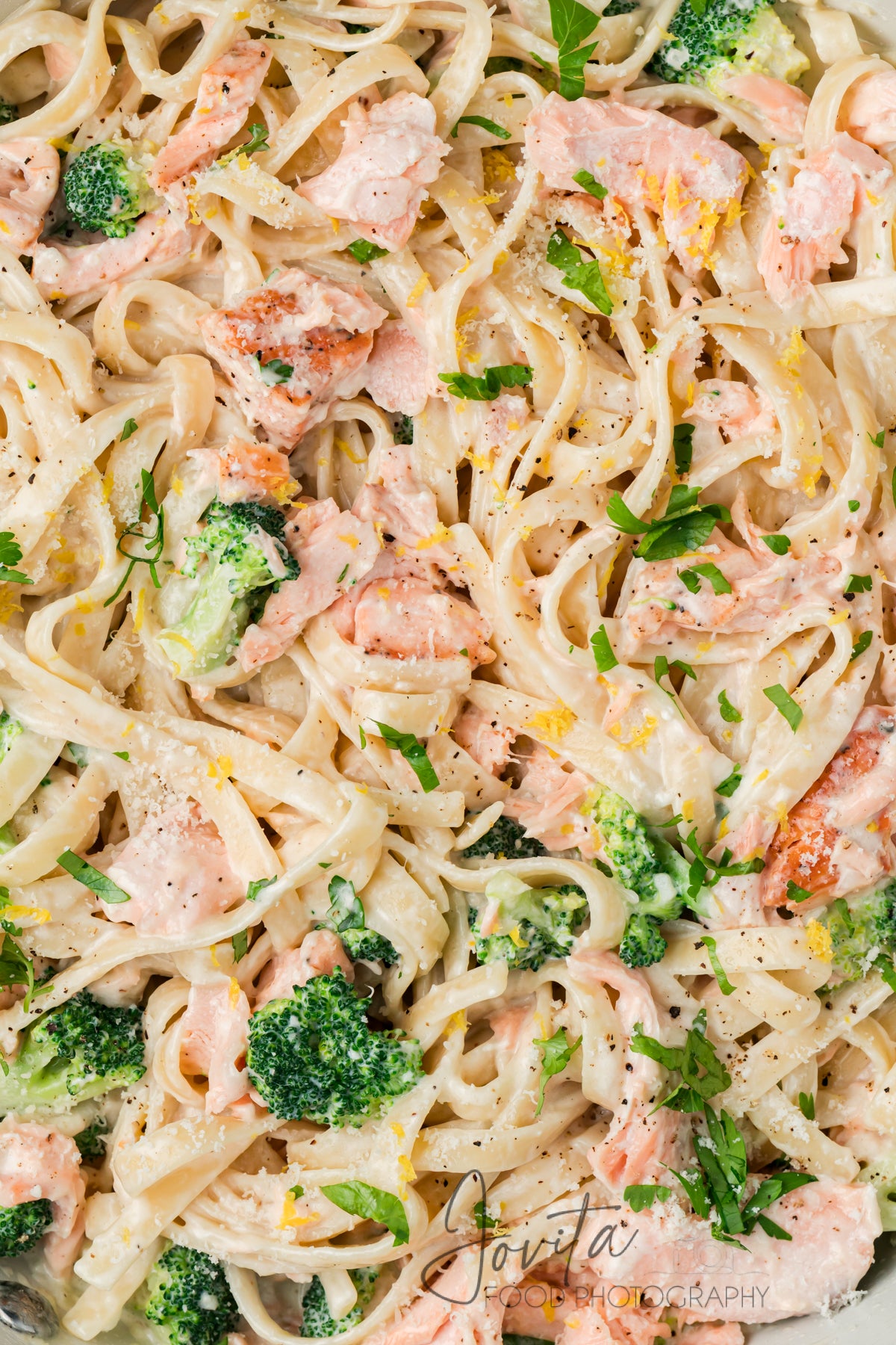 Creamy Salmon Alfredo Pasta