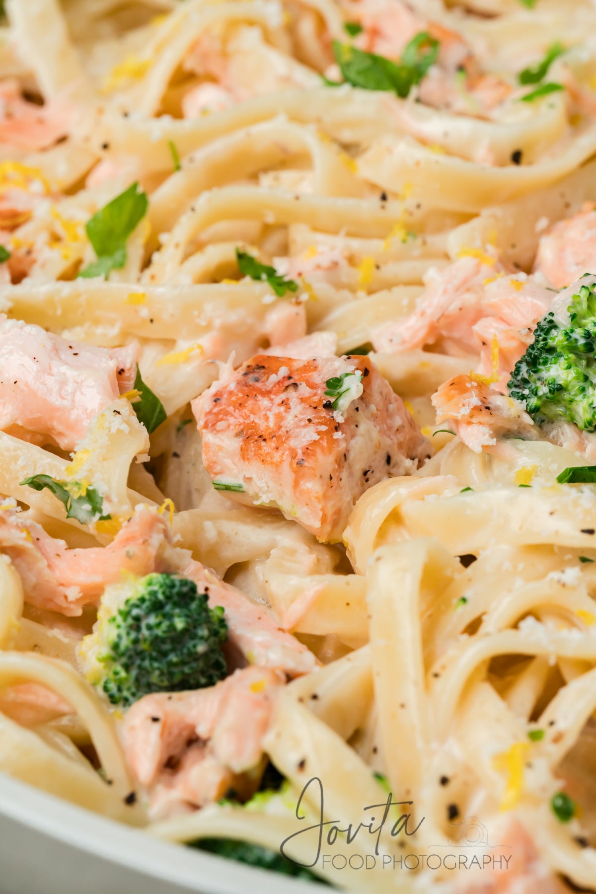 Creamy Salmon Alfredo Pasta