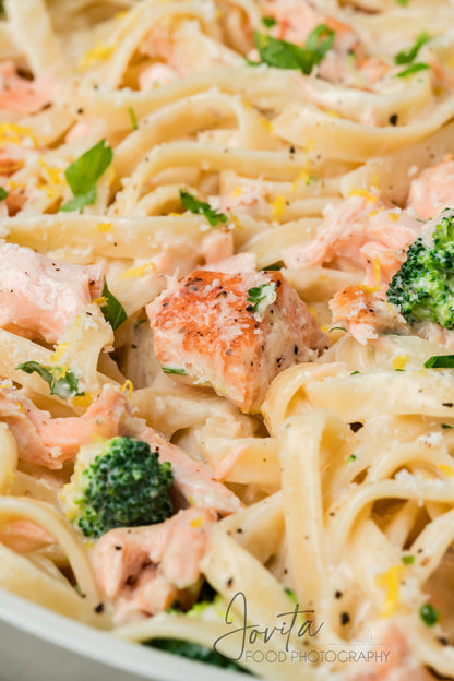 Creamy Salmon Alfredo Pasta