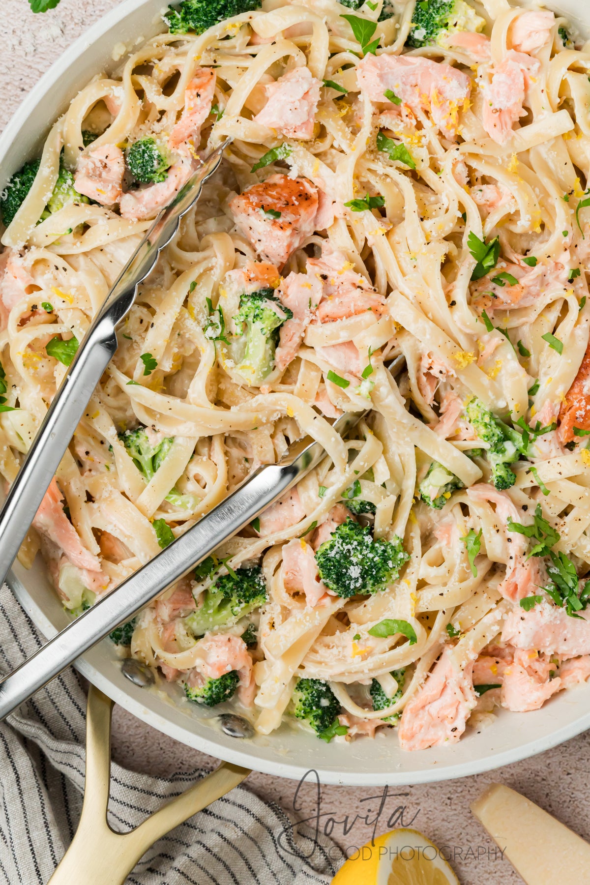 Creamy Salmon Alfredo Pasta
