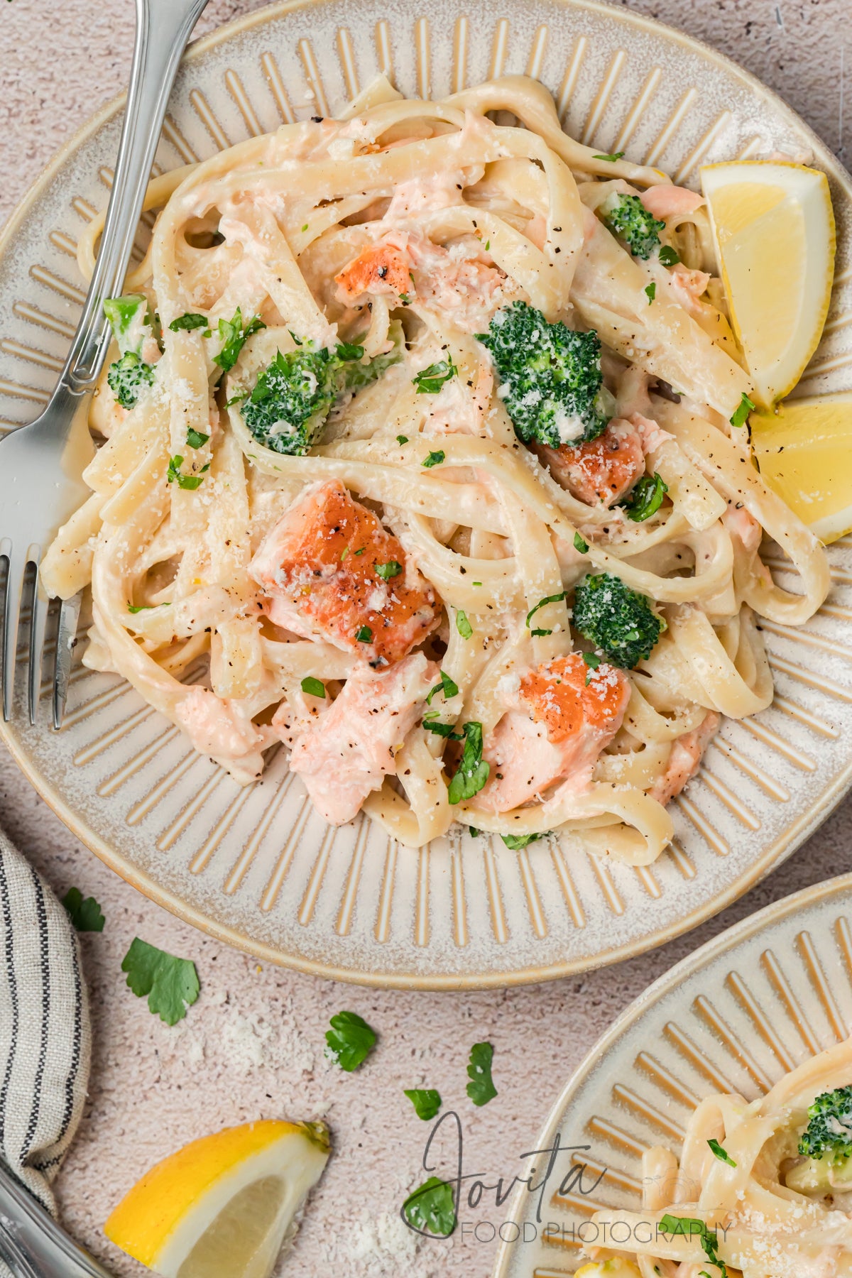 Creamy Salmon Alfredo Pasta