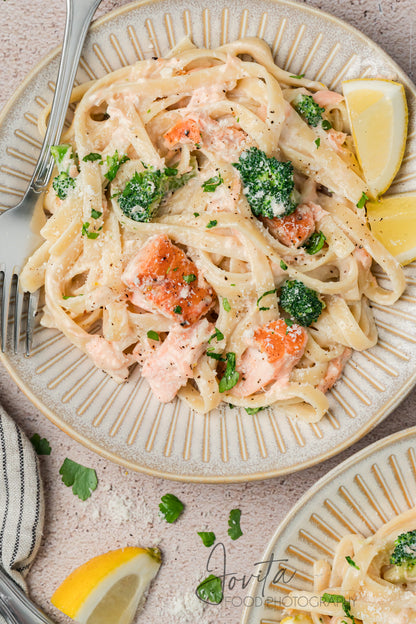 Creamy Salmon Alfredo Pasta