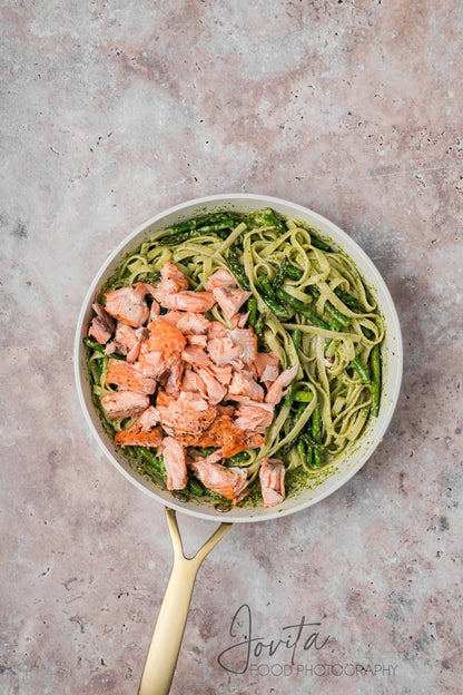 Salmon Pesto Pasta