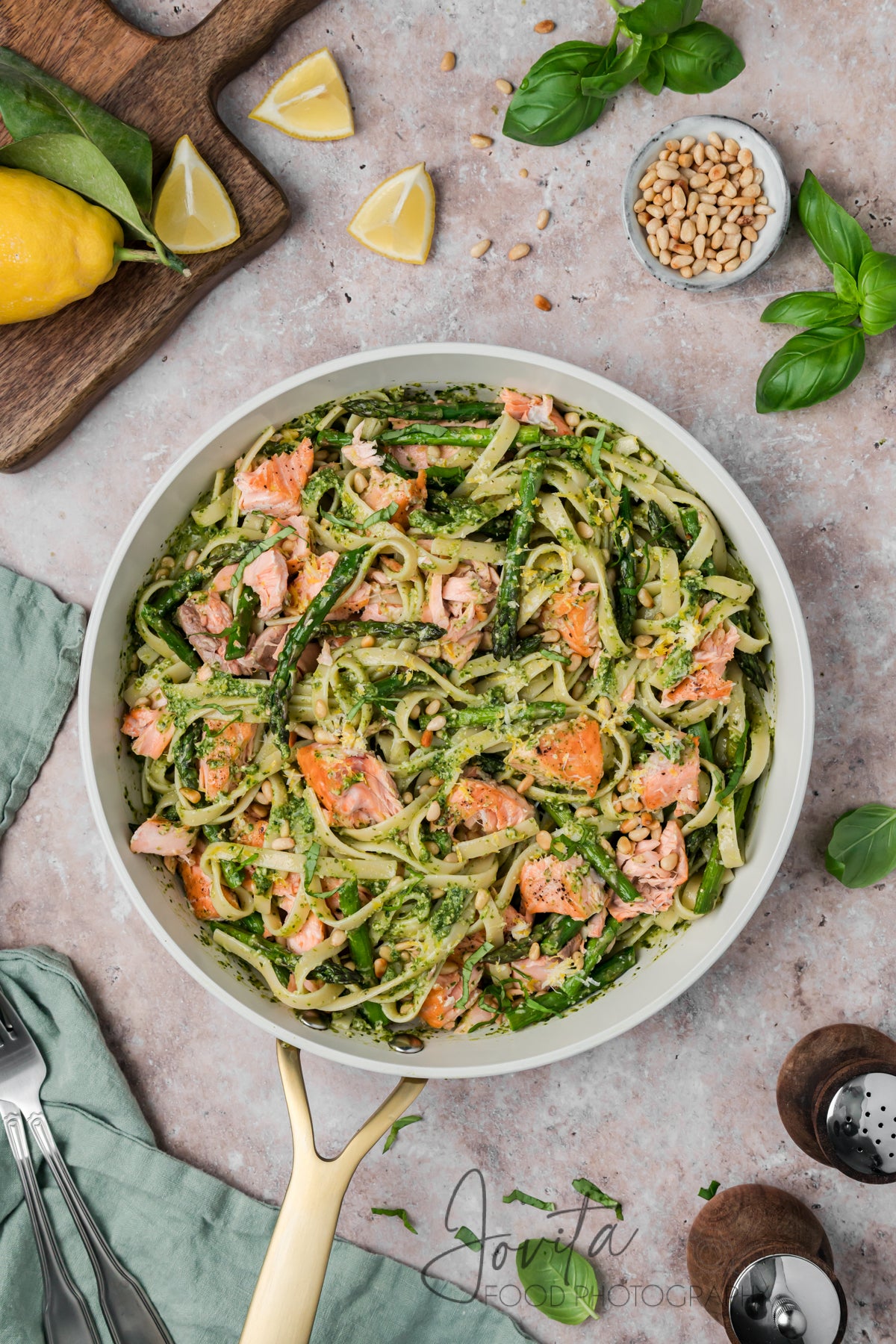 Salmon Pesto Pasta