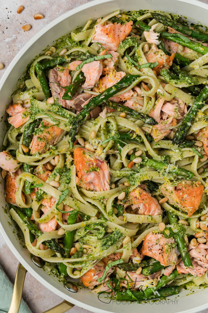 Salmon Pesto Pasta