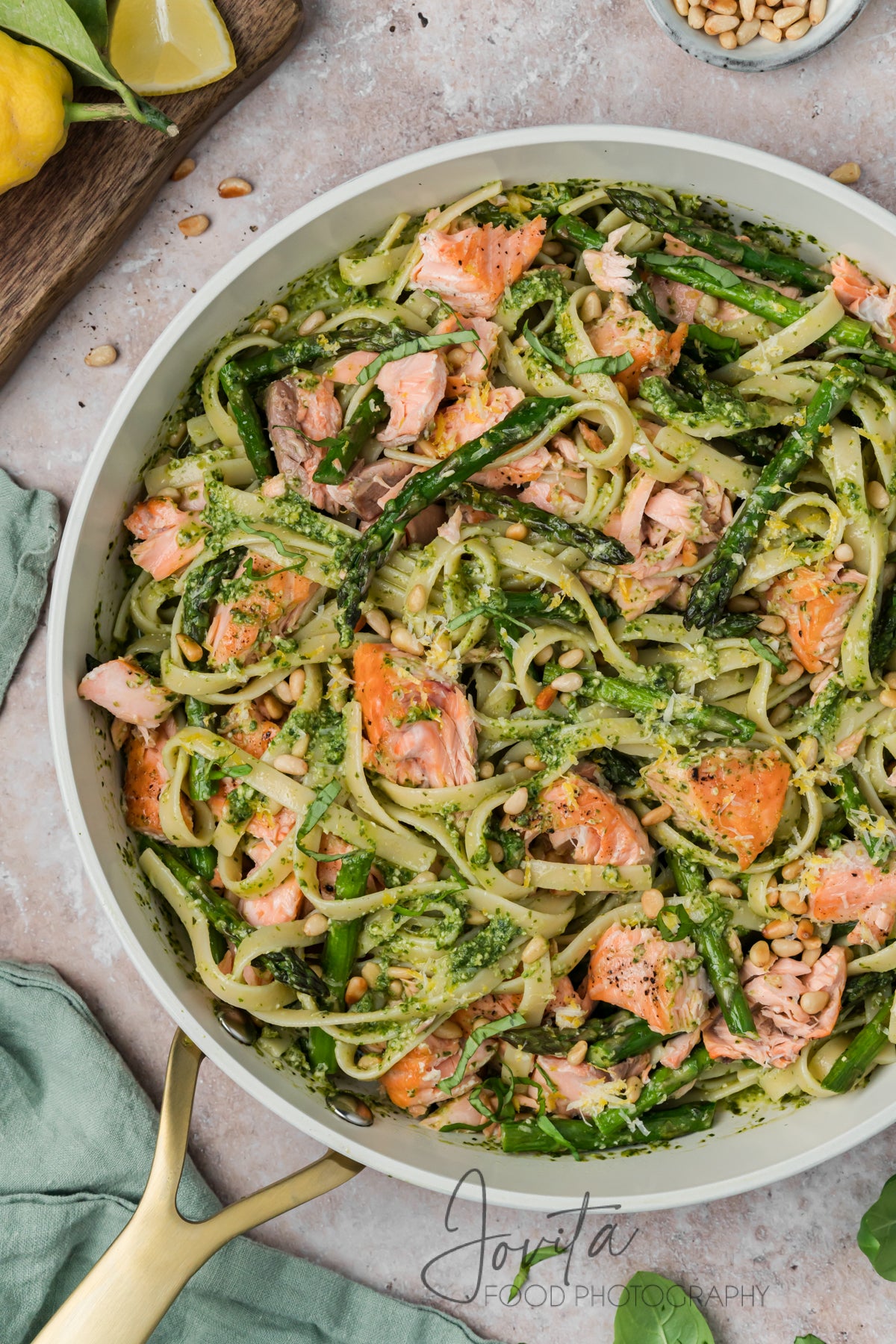 Salmon Pesto Pasta