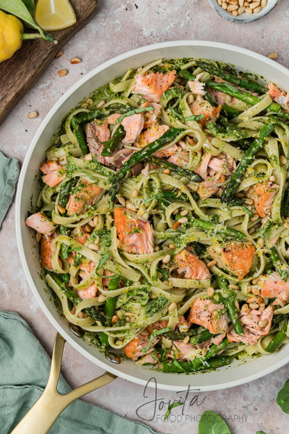 Salmon Pesto Pasta