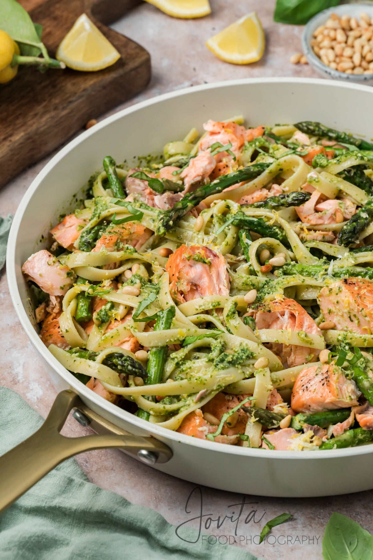 Salmon Pesto Pasta