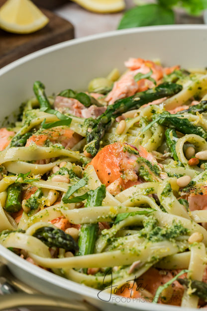 Salmon Pesto Pasta