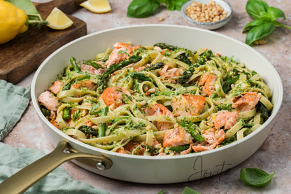 Salmon Pesto Pasta