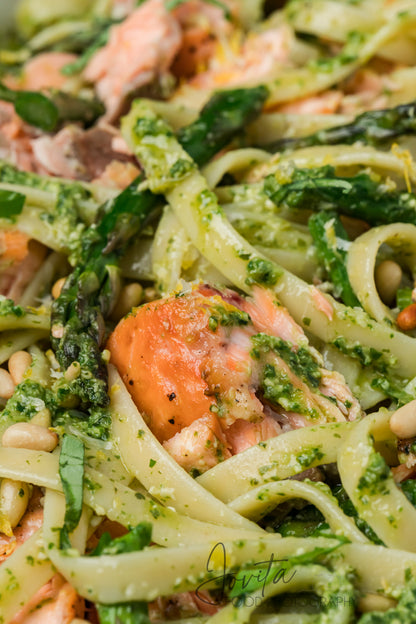 Salmon Pesto Pasta
