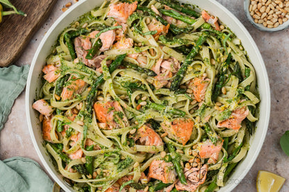 Salmon Pesto Pasta