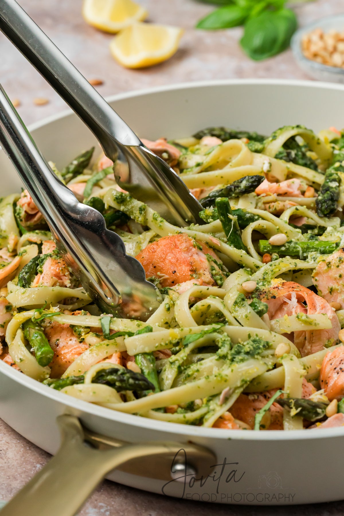 Salmon Pesto Pasta