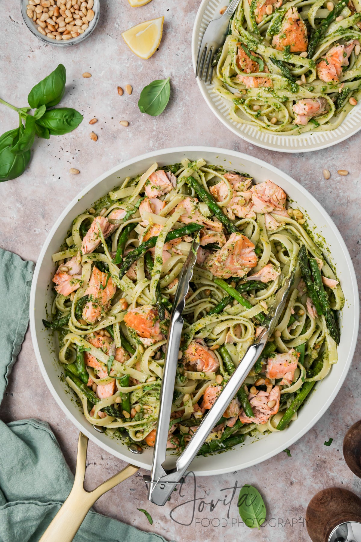 Salmon Pesto Pasta