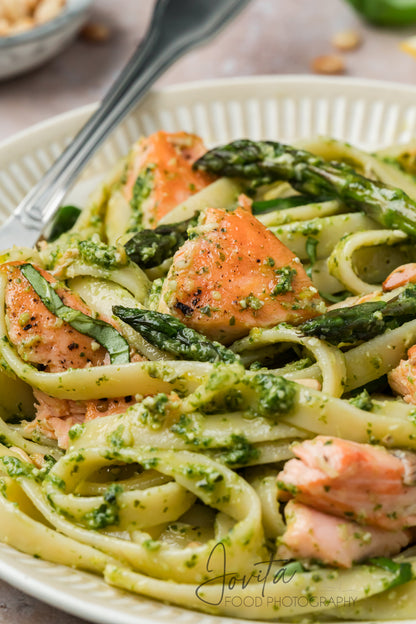 Salmon Pesto Pasta