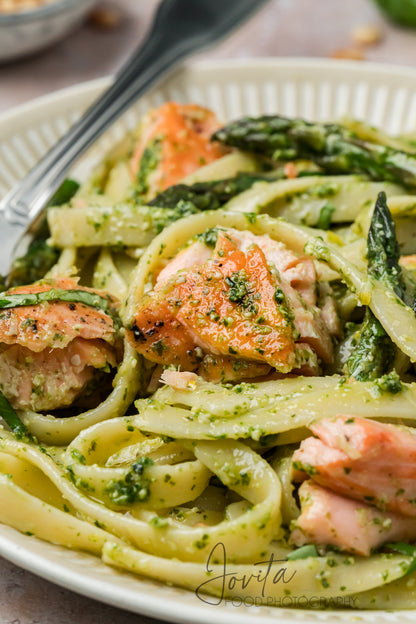 Salmon Pesto Pasta
