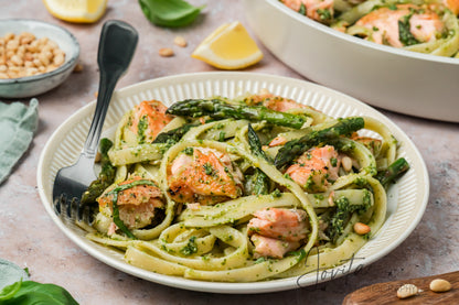 Salmon Pesto Pasta