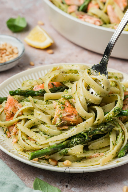 Salmon Pesto Pasta