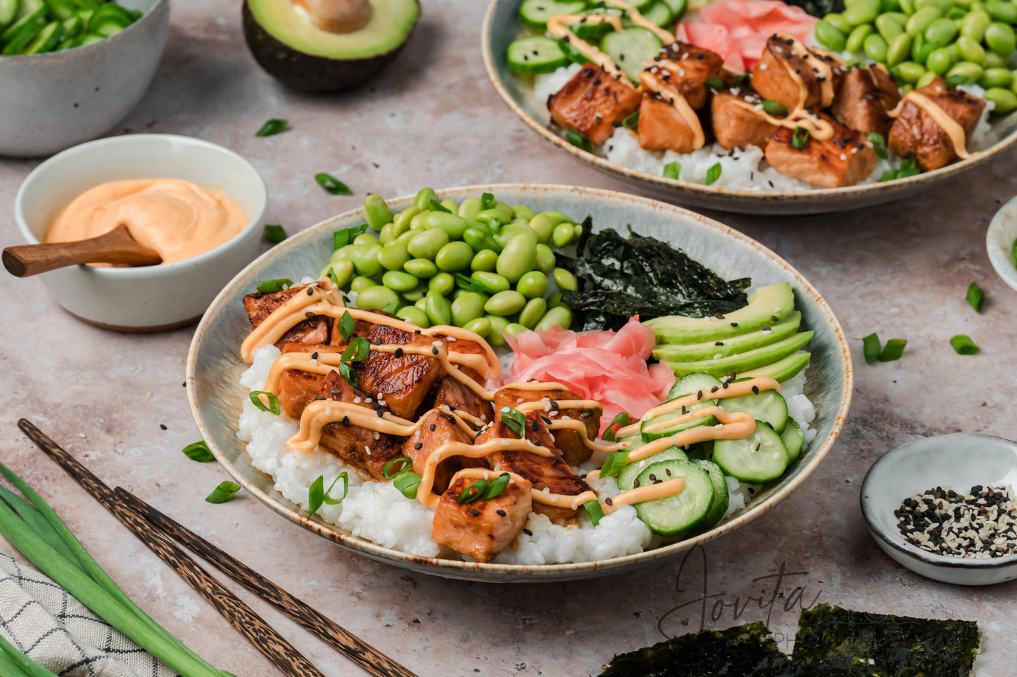 Salmon Sushi Bowls