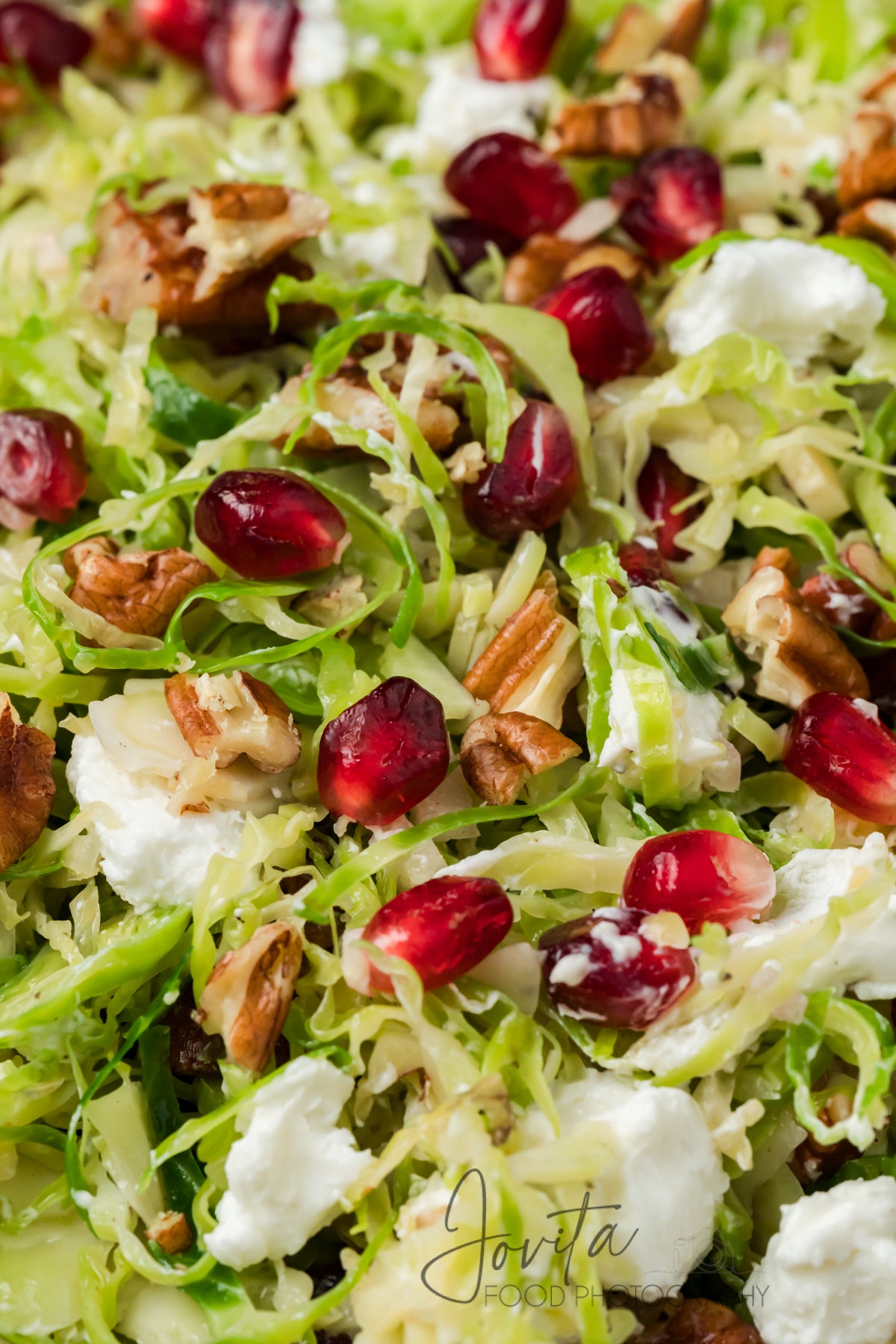 Shaved Brussels Sprouts Salad with Pomegranate