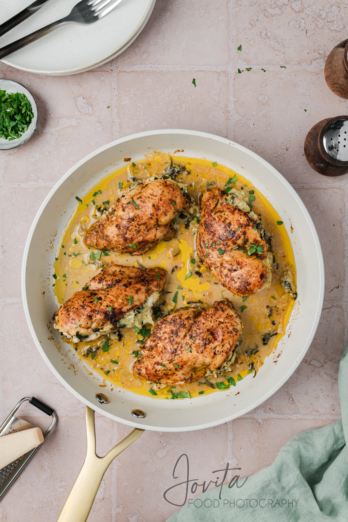 Spinach Artichoke Stuffed Chicken