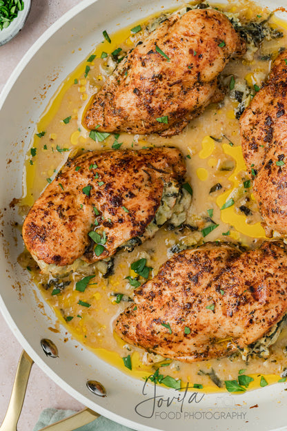 Spinach Artichoke Stuffed Chicken
